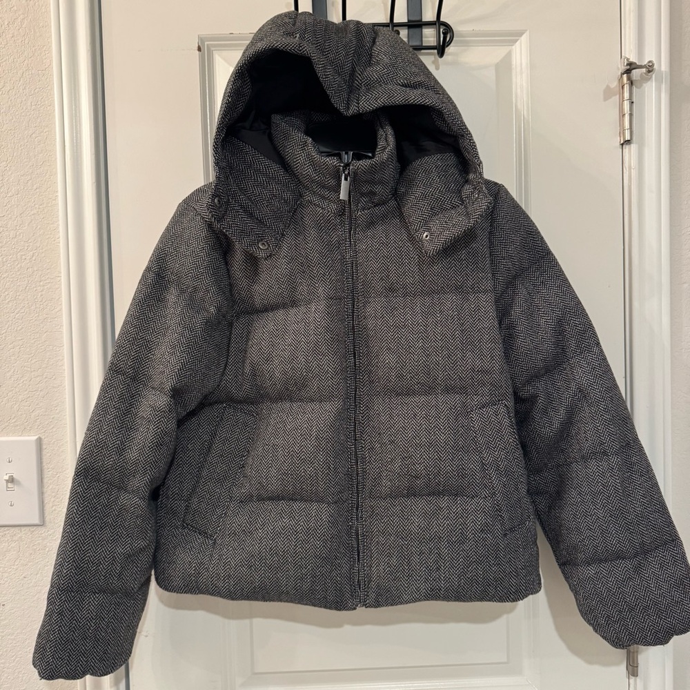 A New Day Women's XS Jacket Tweed Puffer Jacket